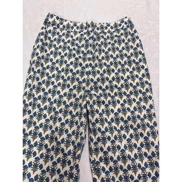 NWT Boden Womens 8 Regular Floral Pull on Pants Spring Office Contemporary - Picture 2 of 8